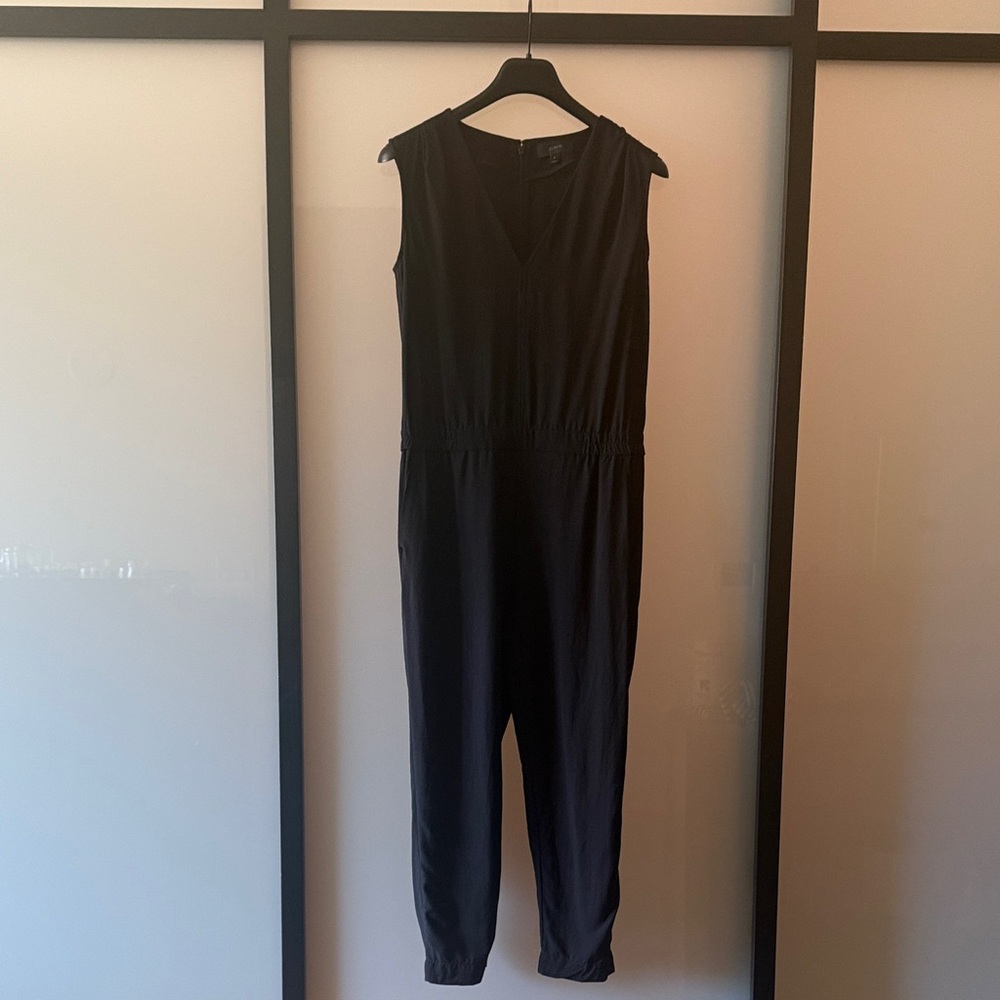 J. Crew Black Sleeveless V-Neck Jumpsuit